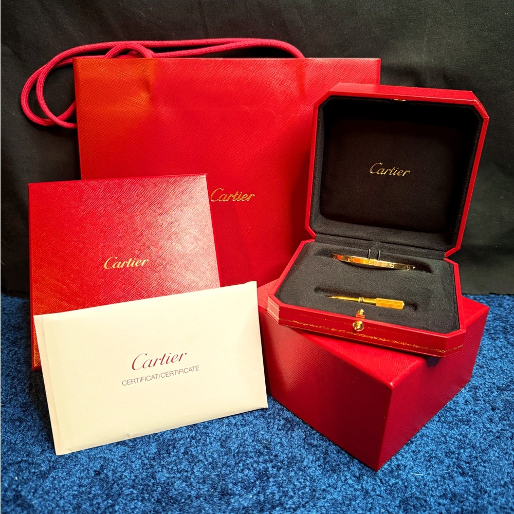 Cartier Gold Pen in Red Presentation Box